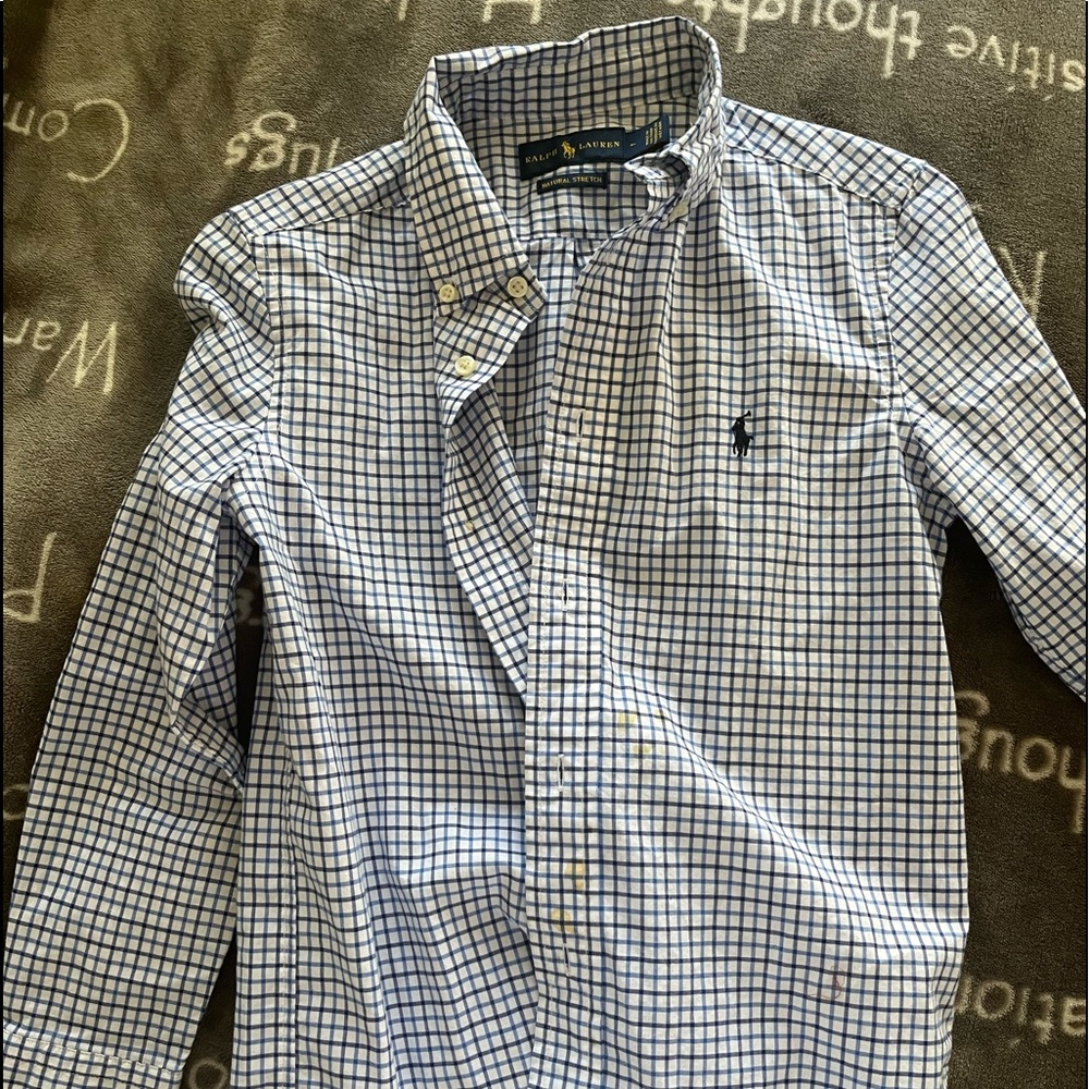 Flannel Youth 7 Ralph Lauren Natural Stretch